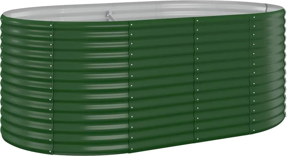 vidaXL Strat înălțat grădină 175x100x68 cm oțel galvanizat