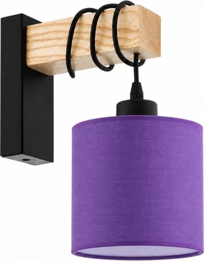BRILAGI - Aplica de perete NUBILA 1xE27/60W/230V maro/negru/mov