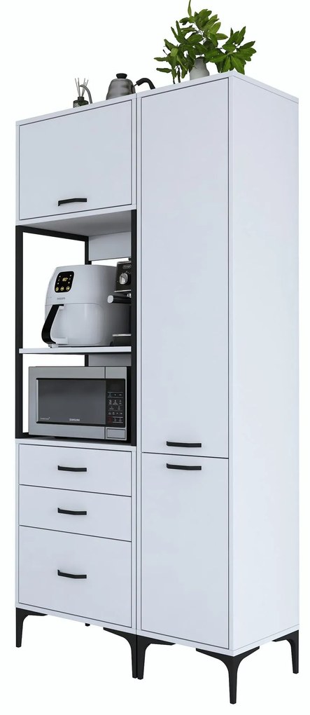 Dulap cu rafturi Jenaretta 143 (alb). 1102210