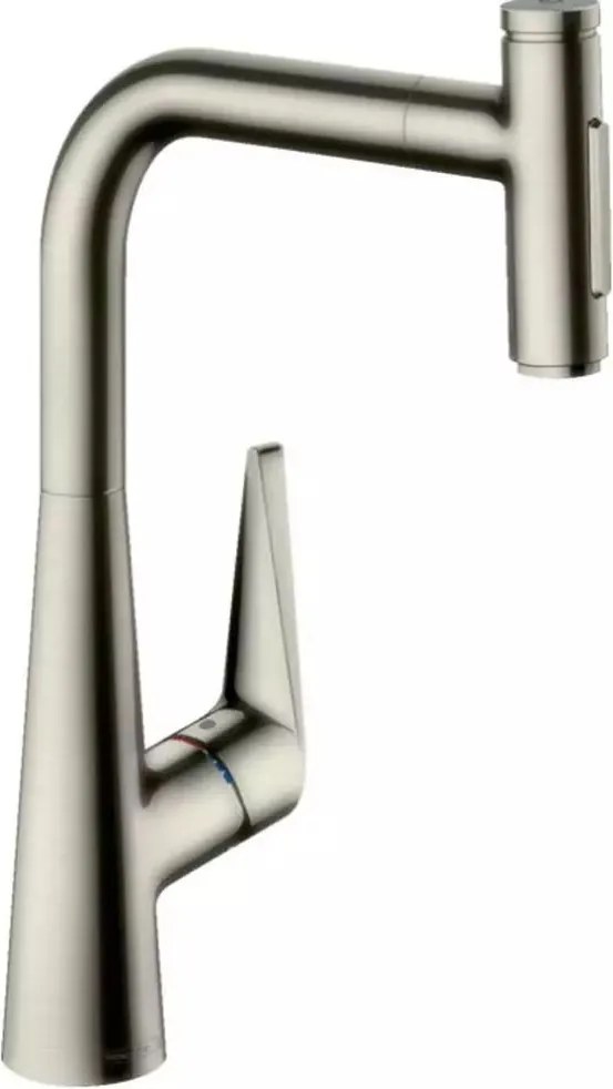Baterie bucatarie cu dus extractibil crom periat Hansgrohe Talis M51 300 sBox cu 2 jeturi