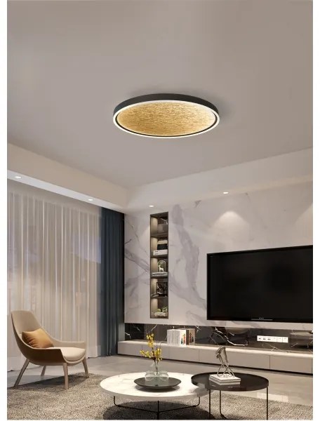 Plafonieră LED dimabilă Wofi 9002-104L BORDEAUX LED/60W/230V negru/auriu