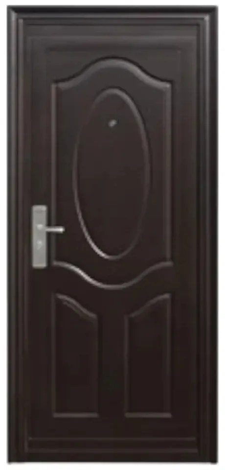 Usa metalica de exterior cu izolatie si vizor Novo Doors ND141 ,deschidere stanga dreapta, 1 yala, dimensiuni multiple,tabla 0.5 mm, balamale si