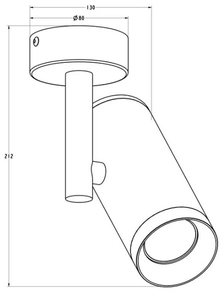 Spot TORI SL 2 1xGU10/50W/230V negru Zuma Line 20015-BK