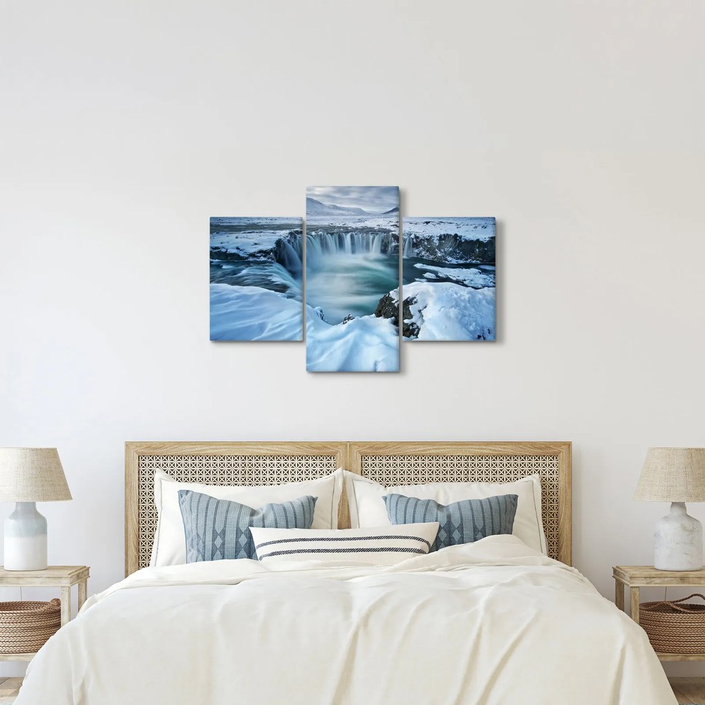 Tablou - Cascadele zeilor, Islanda (90x60 cm)