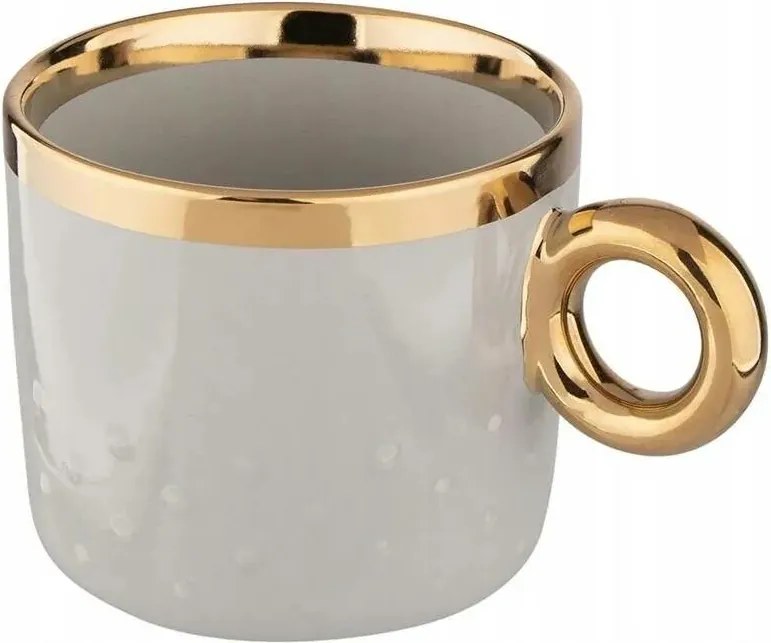 Cană din porțelan Altom Palazzo dots 350 ml,Sage