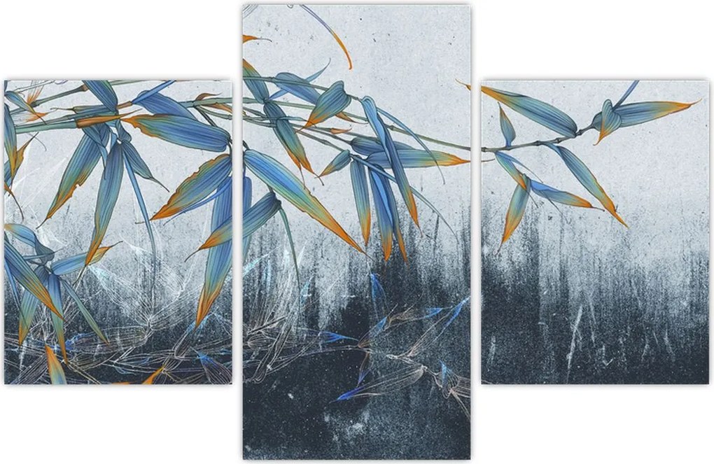 Tablou - Bambus pe perete (90x60 cm)