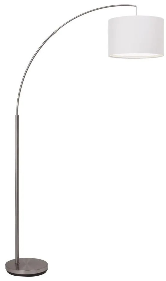Brilliant - Lampă de podea CLARIE 1xE27/60W/230V crom mat/alb