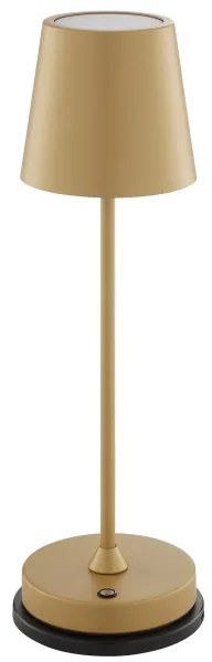 Brilliant - Lampă de birou tactilă, reîncărcabilă și dimabilă ELORA LED/2,5W/5V 2700K IP44 aurie