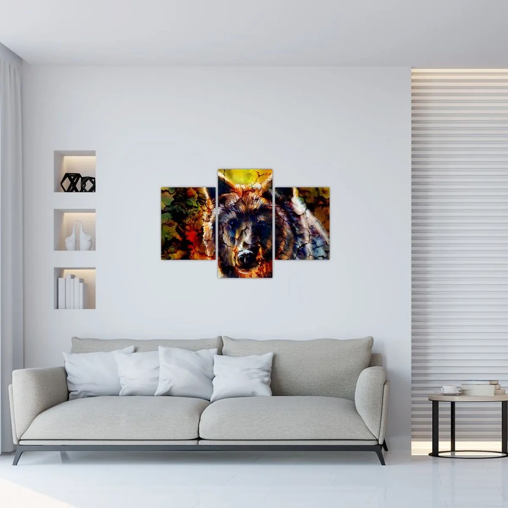 Tablou - Urs,pictură (90x60 cm)