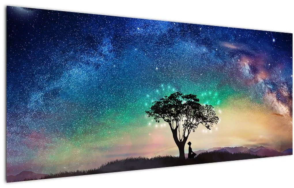 Tablou - Relaxare sub stele (120x50 cm)