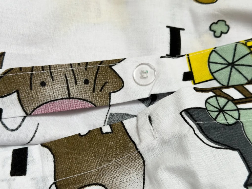 Lenjerie de pat din bumbac pentru patut KIDS ALPHABET alb Dimensiune lenjerie de pat: 45 x 65 cm | 90 x 135 cm