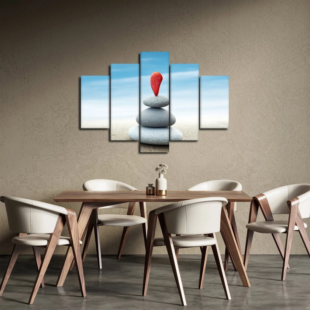 Tablou -Echilibru cu pietre (150x105 cm)