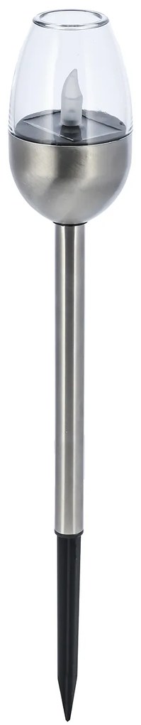 Lampa solara din otel inoxidabil, 1LED alb, 39x6,2x6,2cm