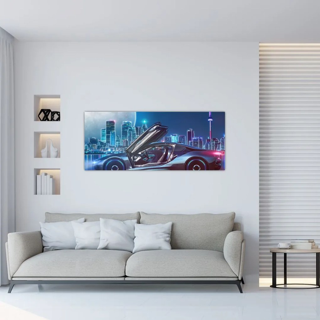 Tablou mașina de curse (120x50 cm)