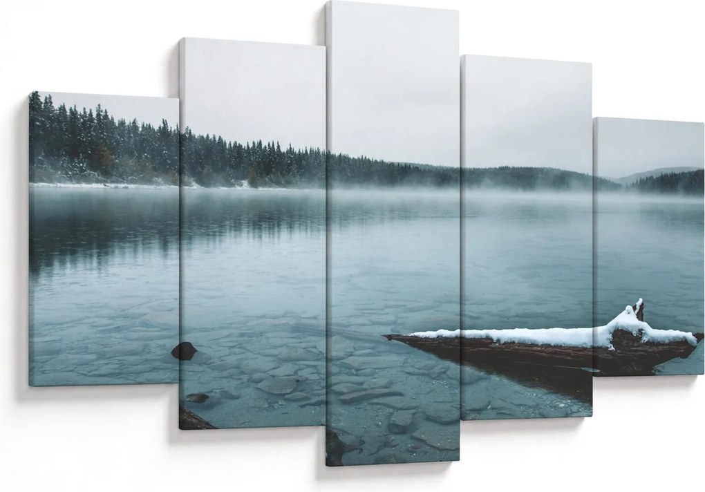 Tablou - lacul nordic înghețat (150x105 cm)