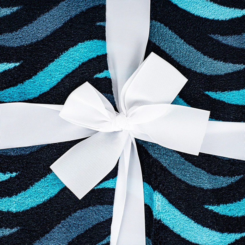 Pătură din imitație blănță 4Home Blue Wave, 150 x 200 cm