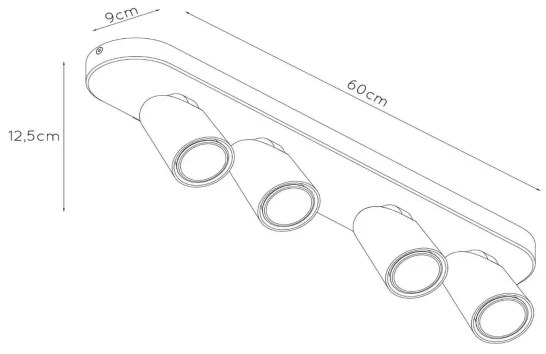 Spot LED Lucide 23954/21/31 XYRUS 4xGU10/5W/230V alb