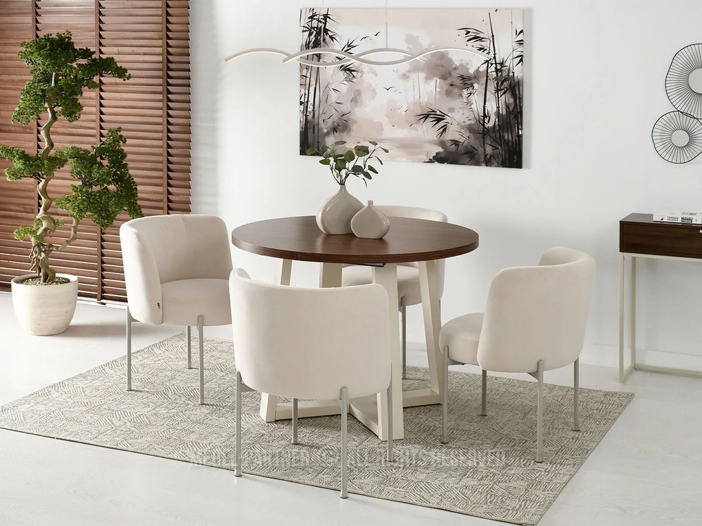 Scaun Charliez (crem + gri). 1110980