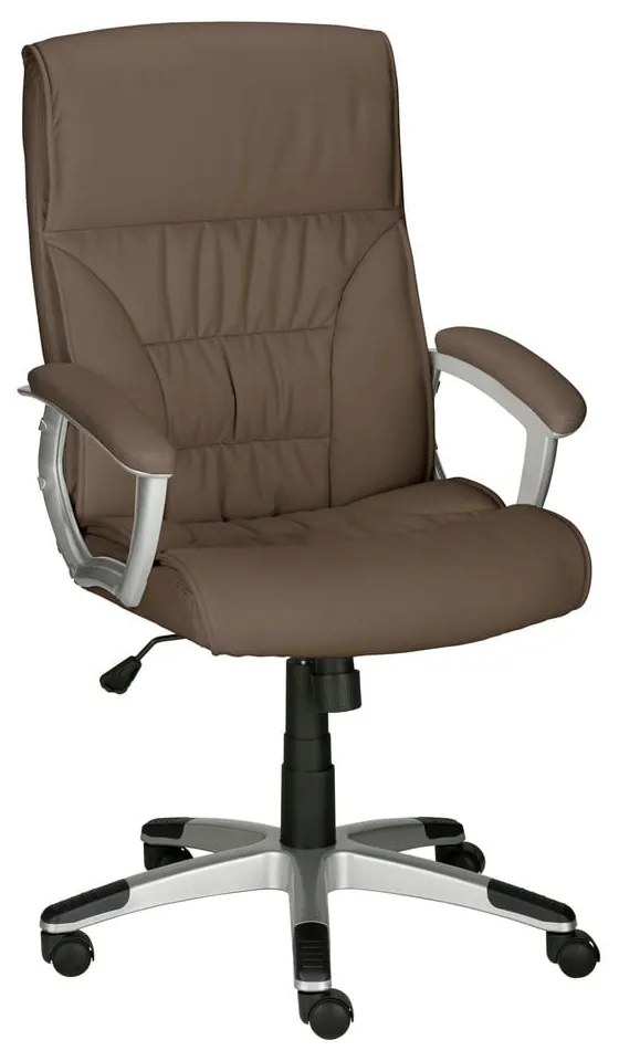 Scaun de birou maro din imitație de piele Flori – Støraa