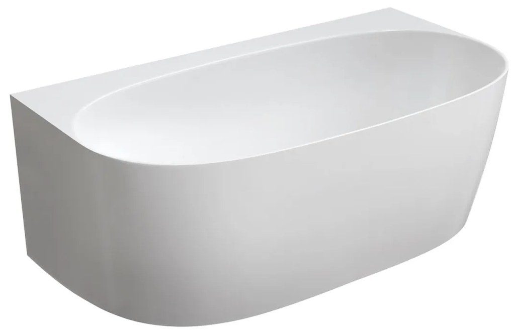 Omnires Valencia M+ cada de perete 158x86 cm ovala alb VALENCIAWPBP