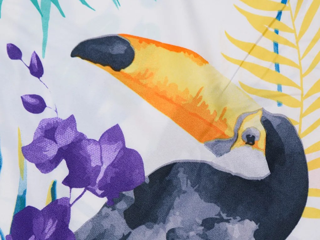 Lenjerie de pat din microfibra verde, PARROT AND TOUCAN