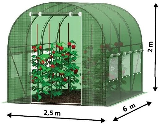 Solar de grădină 2,5x6m cu filtru UV STANDARD