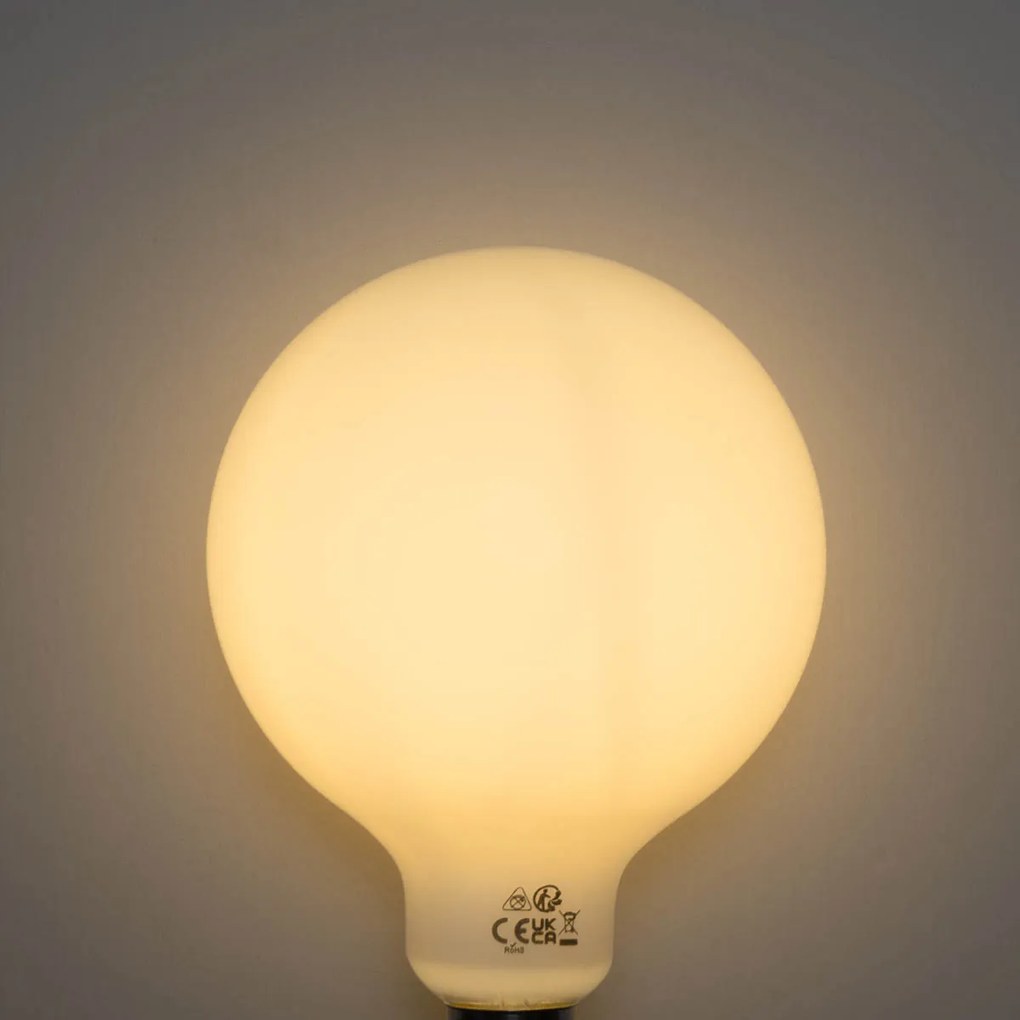 Set 5 becuri Bec LED cu 3 trepte de intensitate reglabilă E27 Opal G125 4W 450lm 2700K