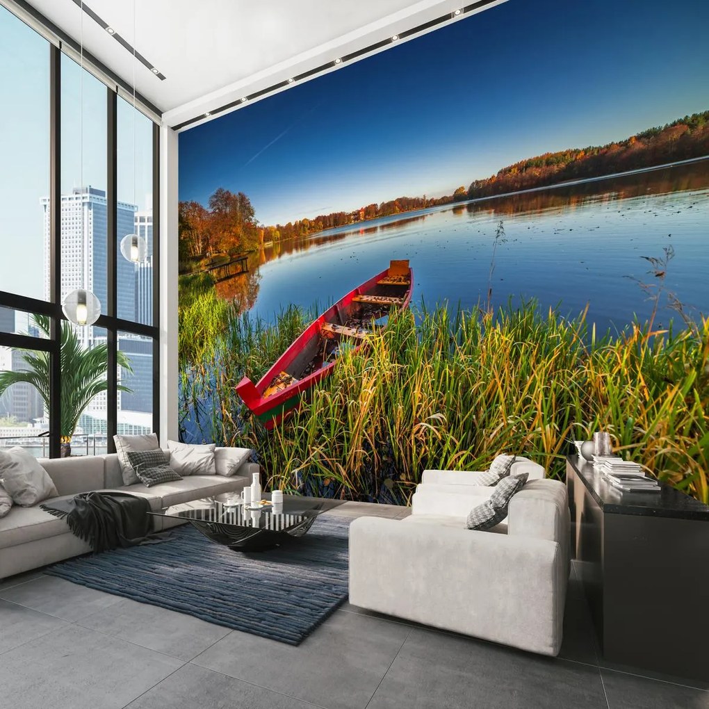 Fototapet - Barca pe lac (147x102 cm)