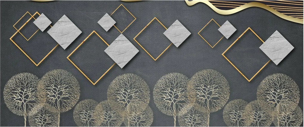 Tablou cu abstracție (120x50 cm)