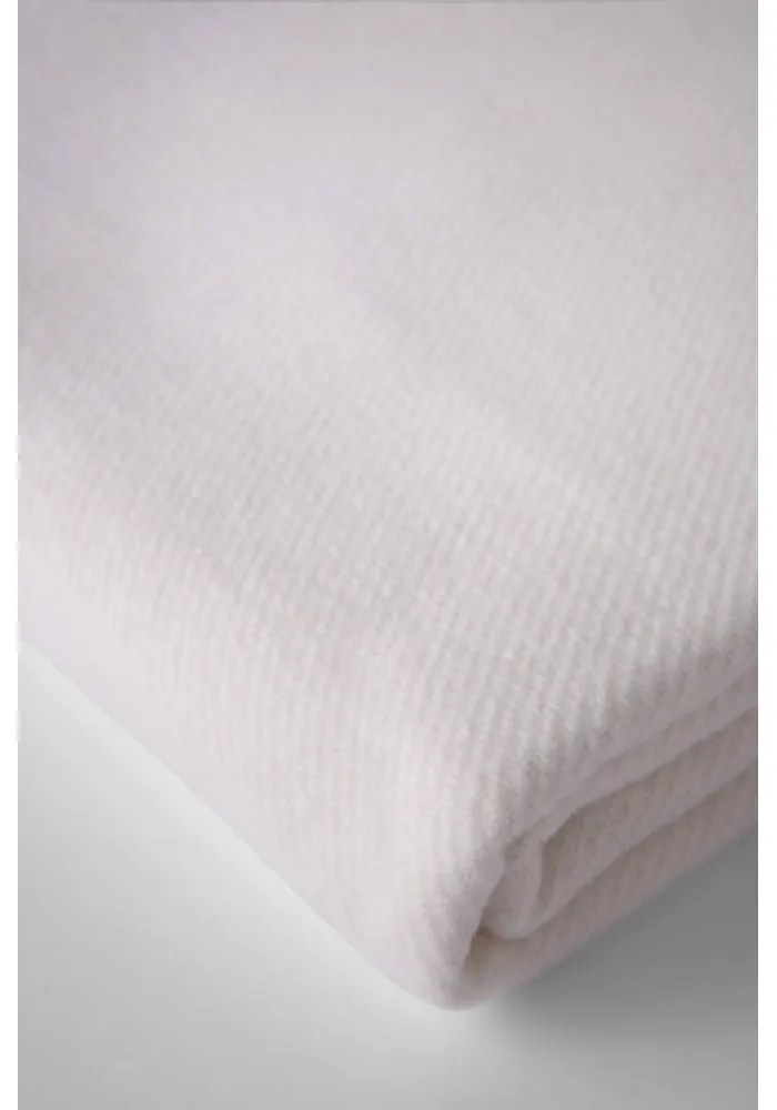 Pled din amestec de bumbac Euromant Basics, 140 x 180 cm, crem