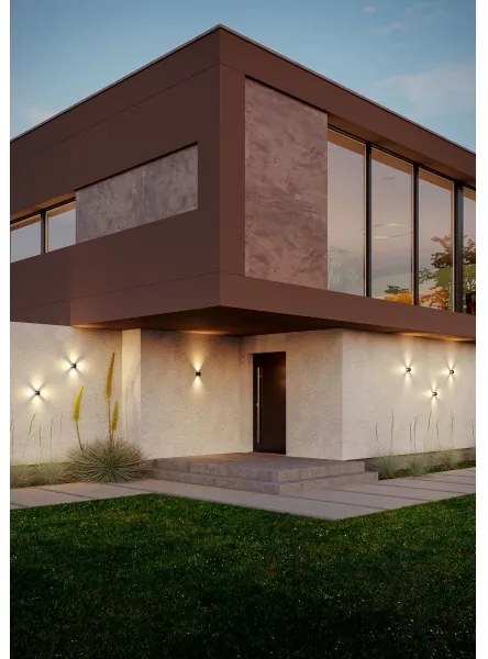 Aplică LED de exterior Redo 90500 MILESTONE 4xLED/3W/230V IP54 antracit