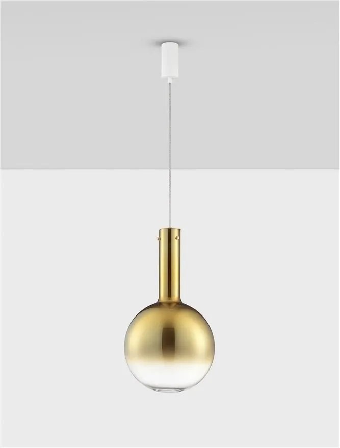 Pendul LED design decorativ NOSTOS Gold, NVL-9009221