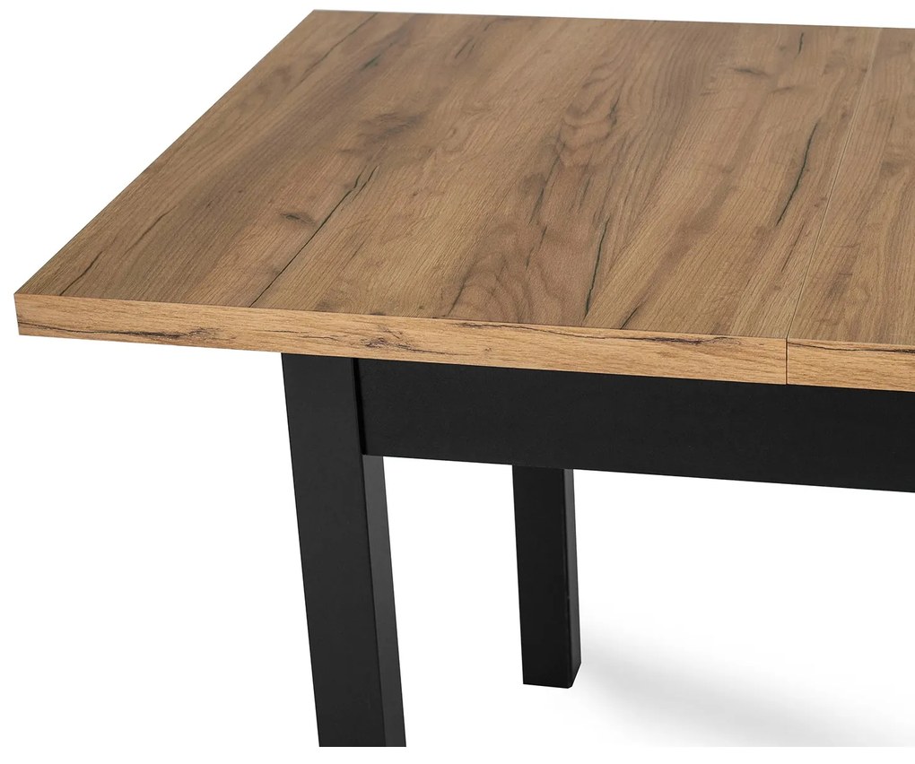 JAKS Masă extensibilă Skubi 120-160 cm stejar Craft