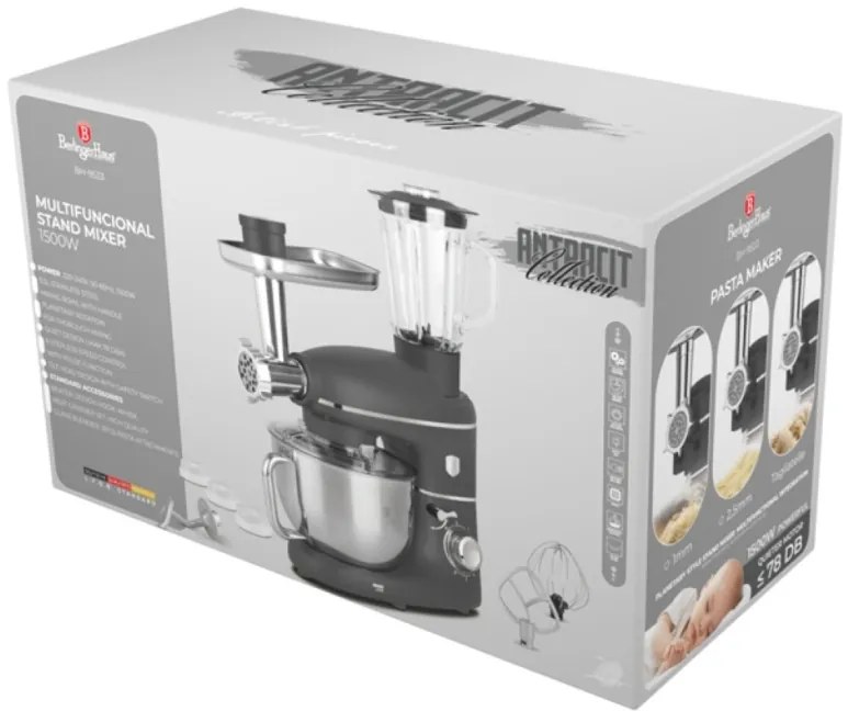 Robot de bucatarie multifunctional Antracit Berlinger Haus BH 9533