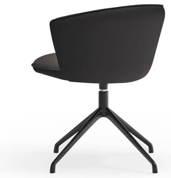 Set de scaune de sufragerie negru 2 buc. tapițat Add – Teulat