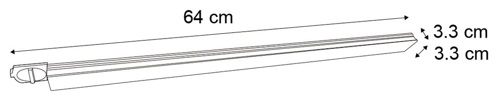 Plafonieră modernă neagră pentru sistem de șină monofazat 15W 1180 lm 2700-3800K - Iconic Tsiri