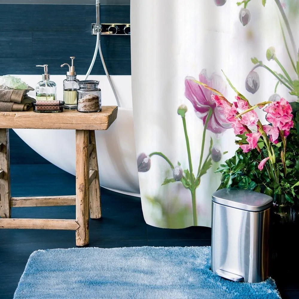 Coș de gunoi argintiu mat cu pedală din oțel 5 l Akira – Spirella