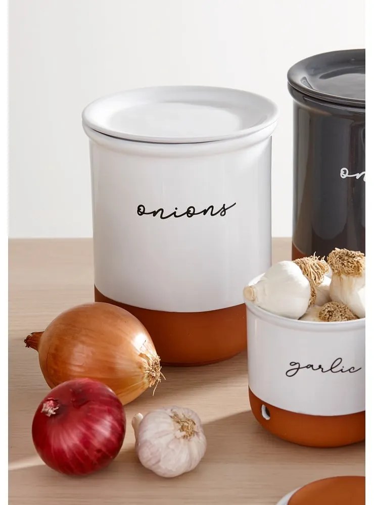 Recipient din teracotă pentru ceapă și usturoi Eco – Ladelle
