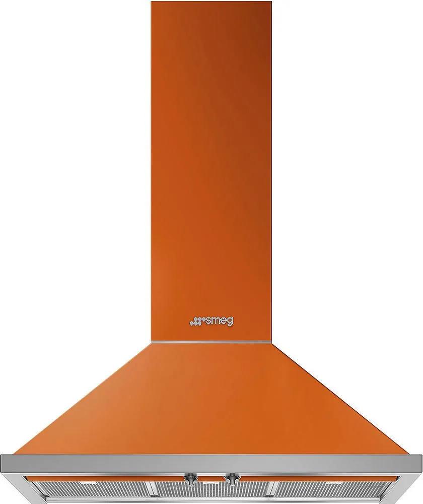 Hota semineu Smeg Portofino KPF9OR, 90 cm, portocalie