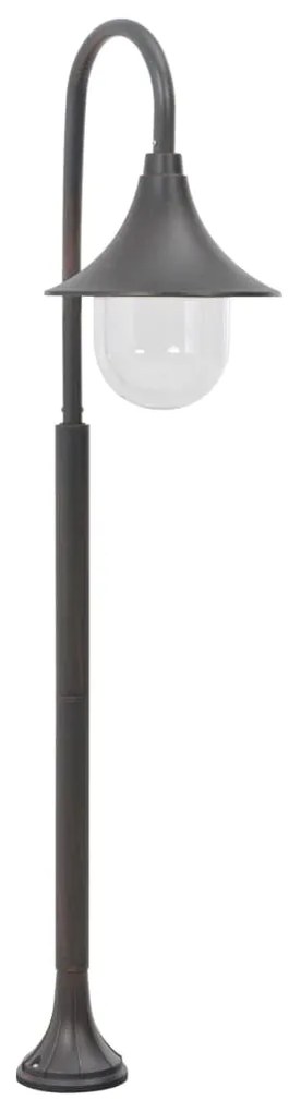 vidaXL Stâlp de iluminat pentru grădină, bronz, 120 cm, aluminiu, E27