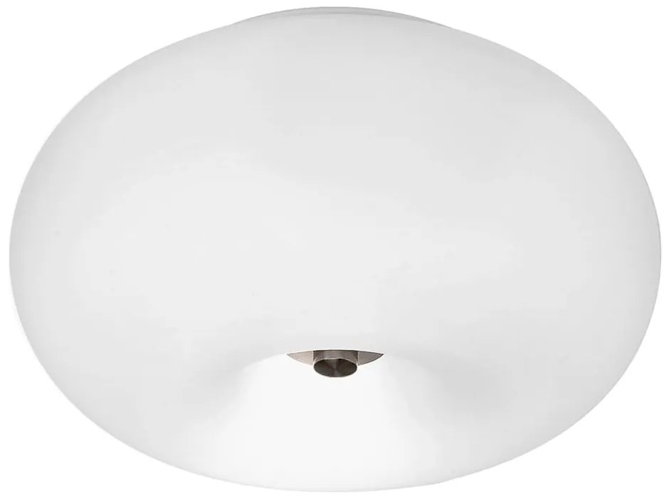 Plafonieră albă cu abajur din sticlă OPTICA – EGLO