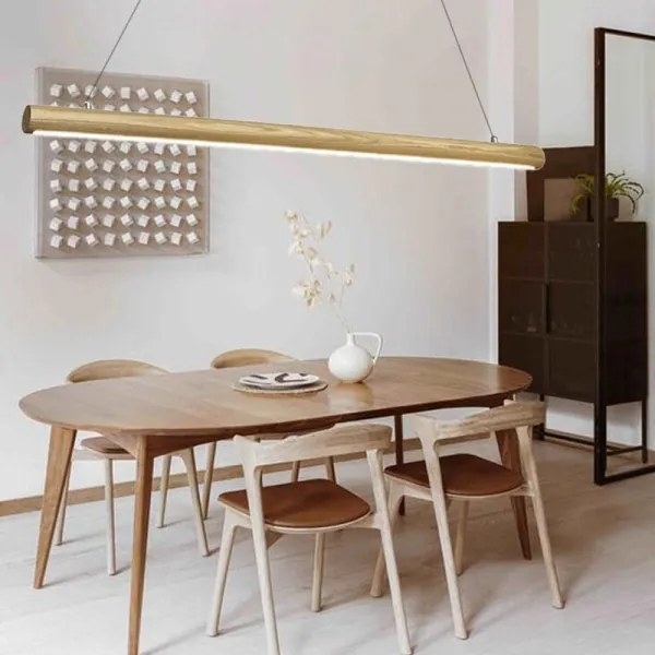 Lustră LED pe cablu LED/26W/230V 4000K 150 cm frasin/lemn masiv