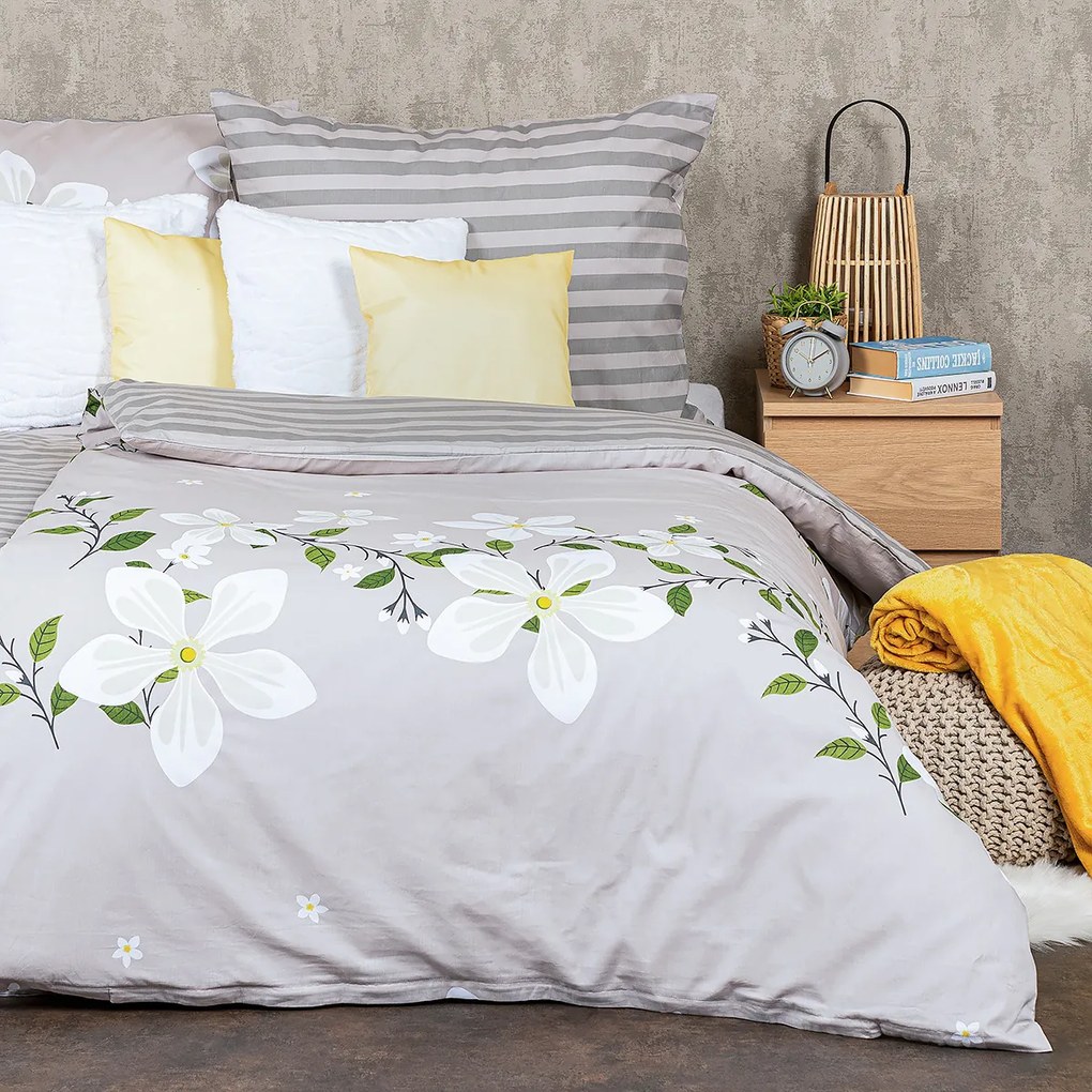 Lenjerie bumbac 4Home Jasmine Love, 220 x 200 cm, 2 buc. 70 x 90 cm