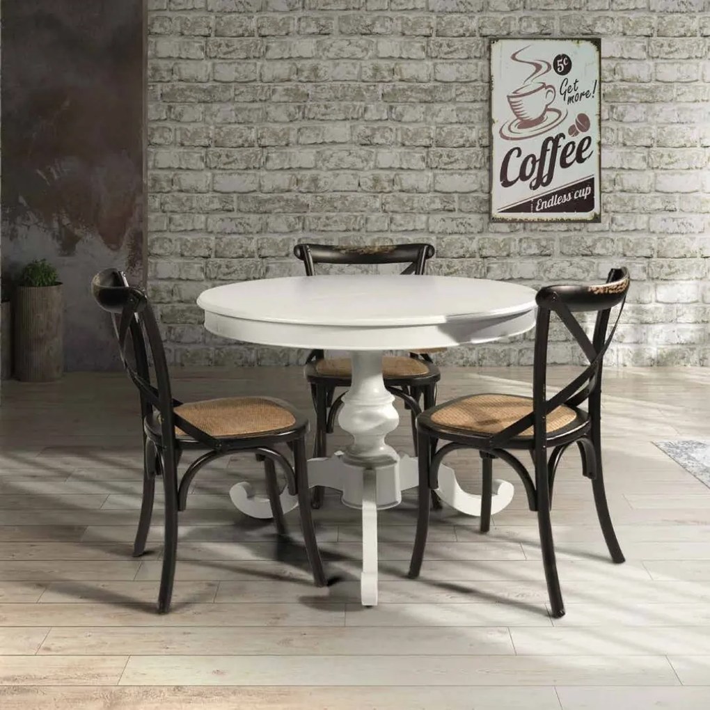 MASA ROTUNDA EXTENSIBILA BELLA - ø 120 cm+40 cm