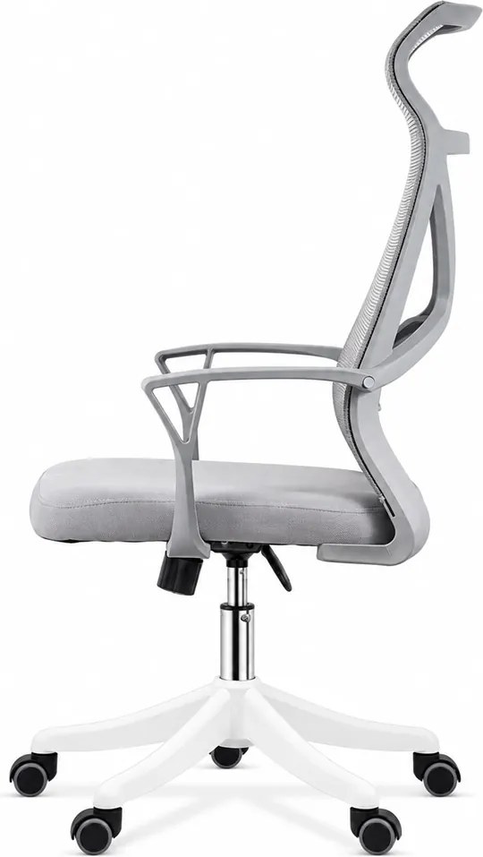 RESIGILAT - Scaun de birou din mesh OFF 431 gri deschis