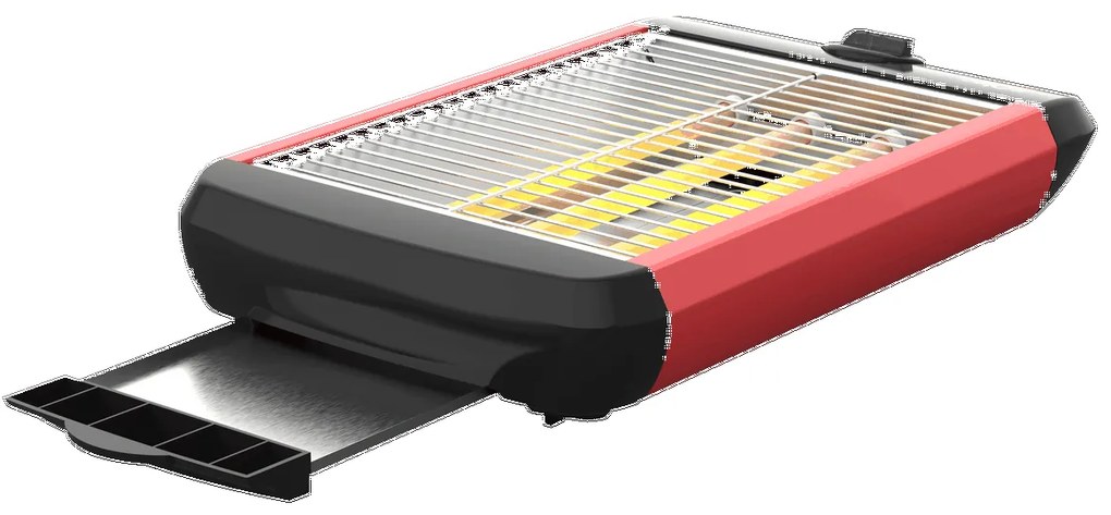 Solac TC5309 prăjitor de pâine plat Stillo Red