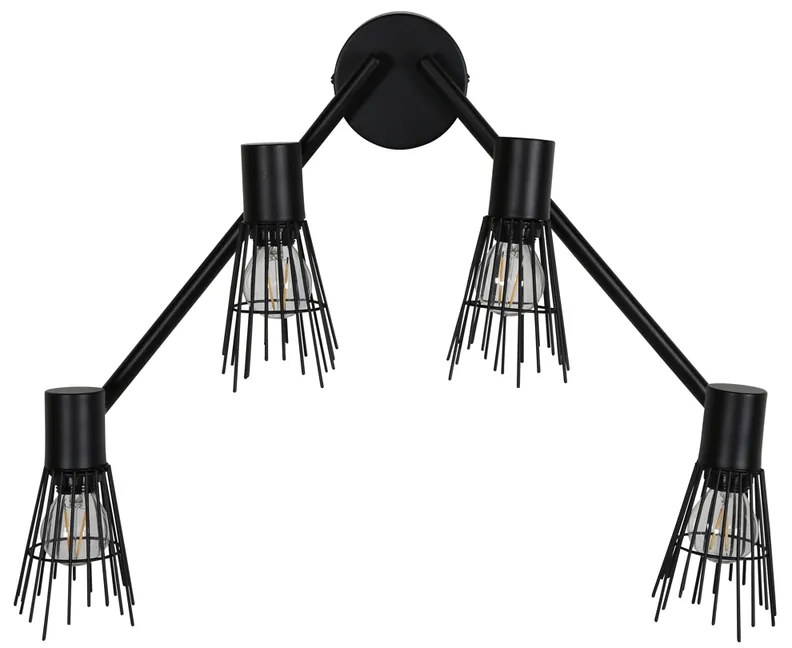 Lampa de perete design PICO, neagra