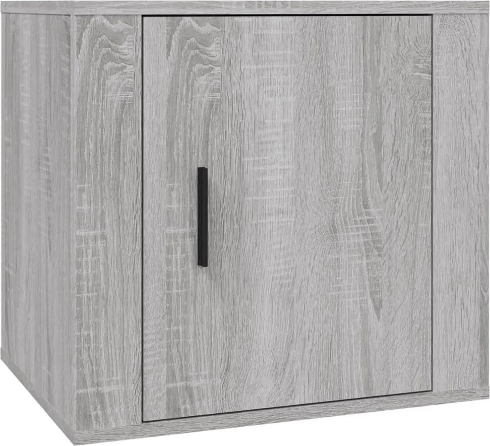 vidaXL Noptieră, gri sonoma, 50x39x47 cm