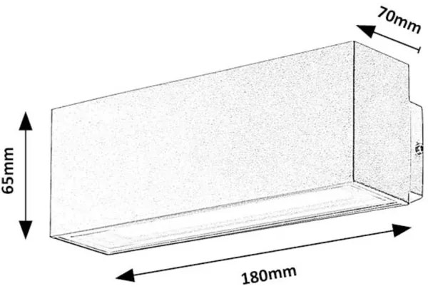 Aplică LED de exterior Rabalux 77076 MATARO LED/10W/230V IP54 alb