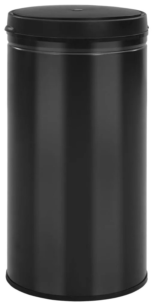 Cos de gunoi automat cu senzor, 60 L, negru, otel carbon Negru, 60 l